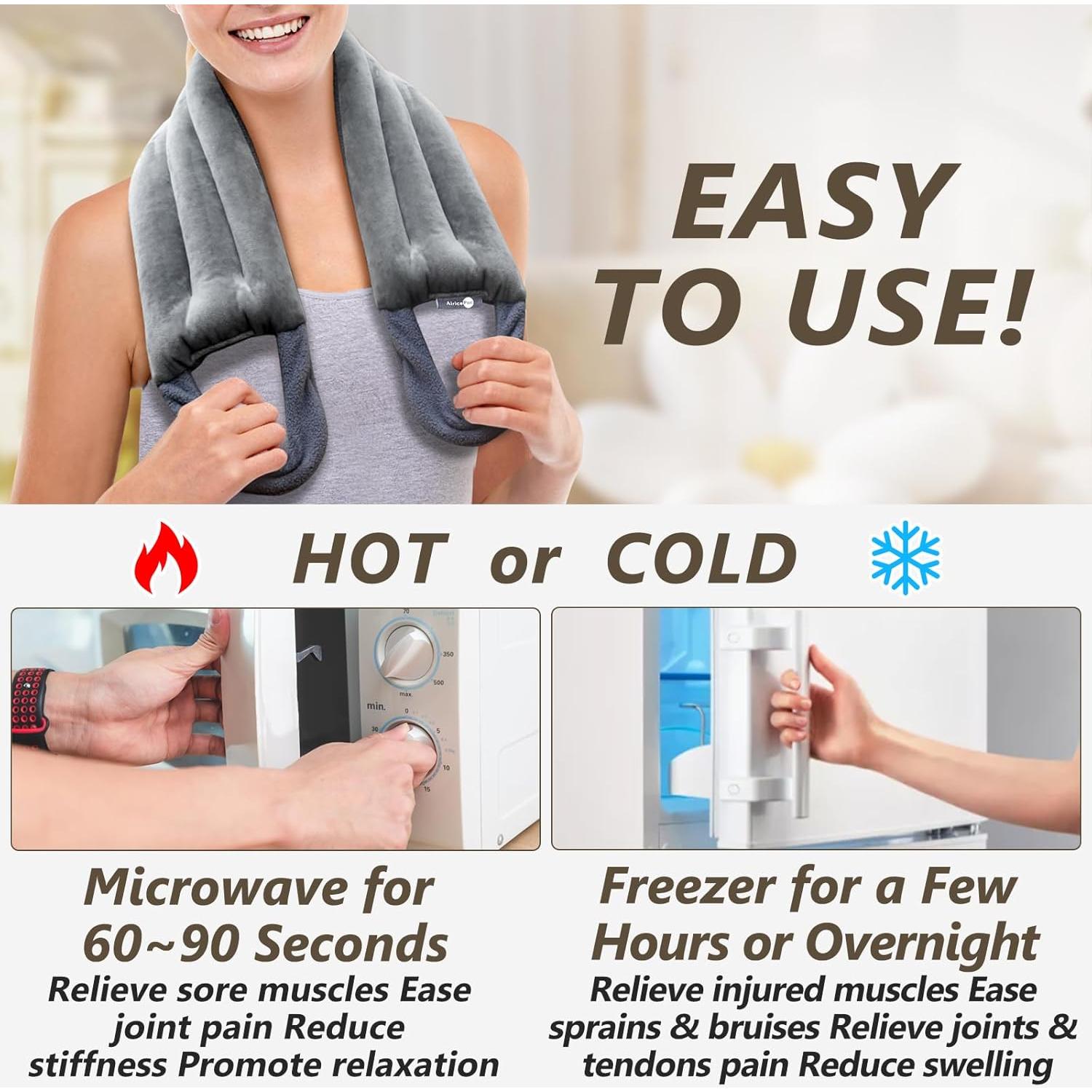 Almohadilla térmica para microondas AiricePac 83.82 x 12.7 cm gris