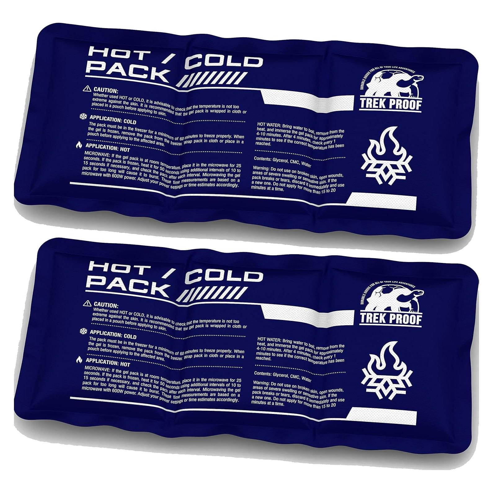 Paquete de Hielo Flexible Trek Proof - Gel Reutilizable (2 Unidades)
