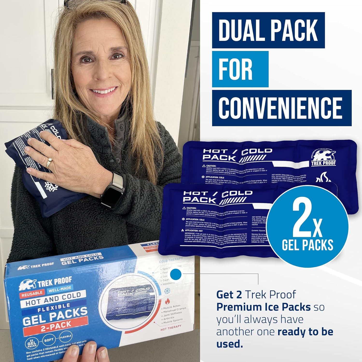 Paquete de Hielo Flexible Trek Proof - Gel Reutilizable (2 Unidades)