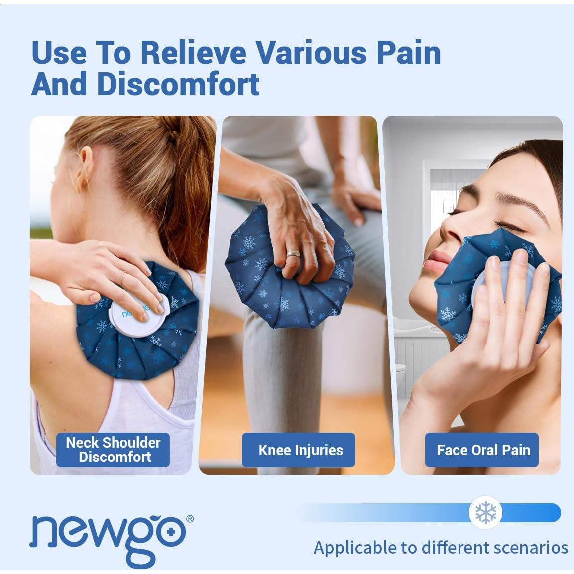 Bolsa de Hielo Reutilizable NEWGO 23 cm para Terapia Fría y Caliente