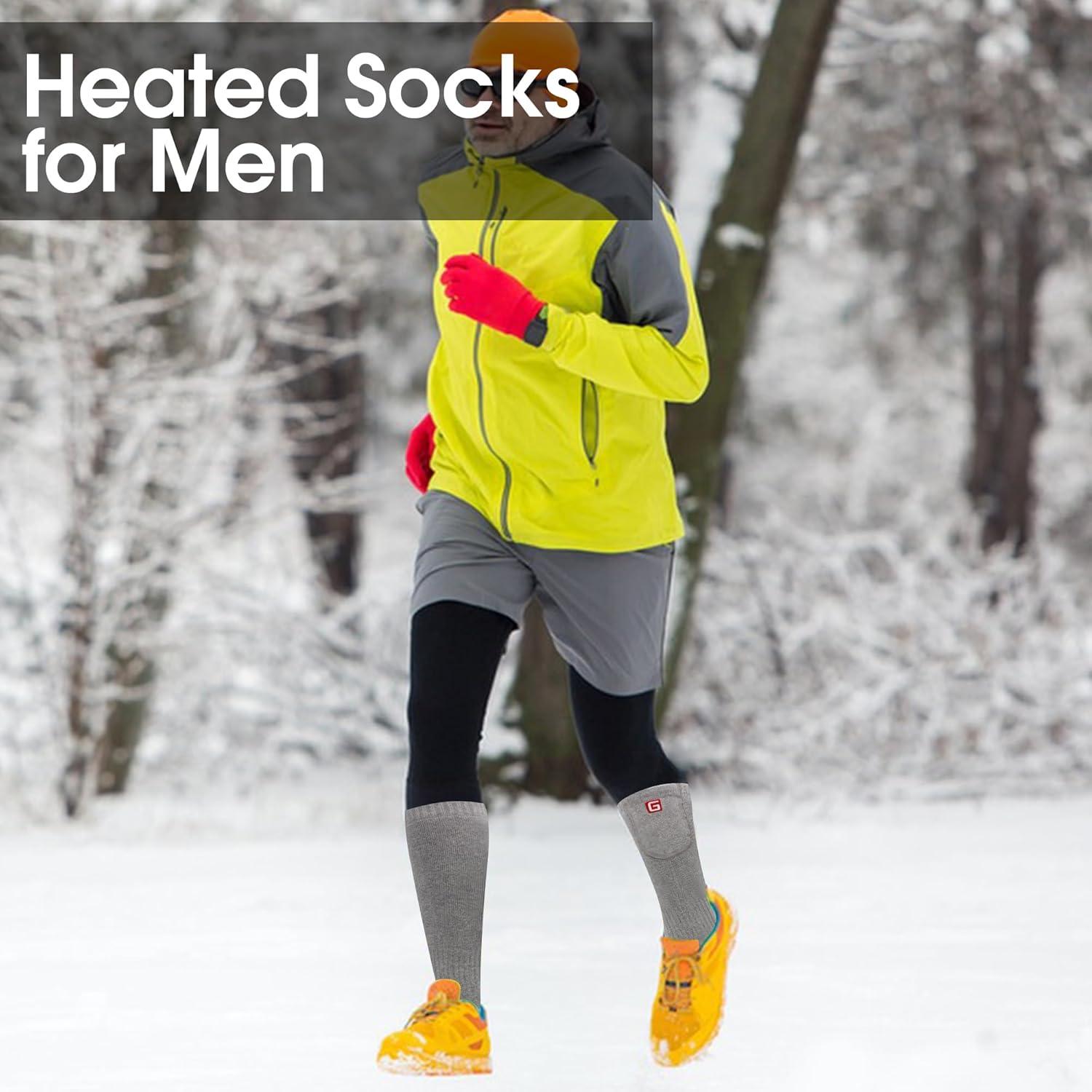 Calcetines Calentados Eléctricos GEMSTONEGO Gris 3 Niveles
