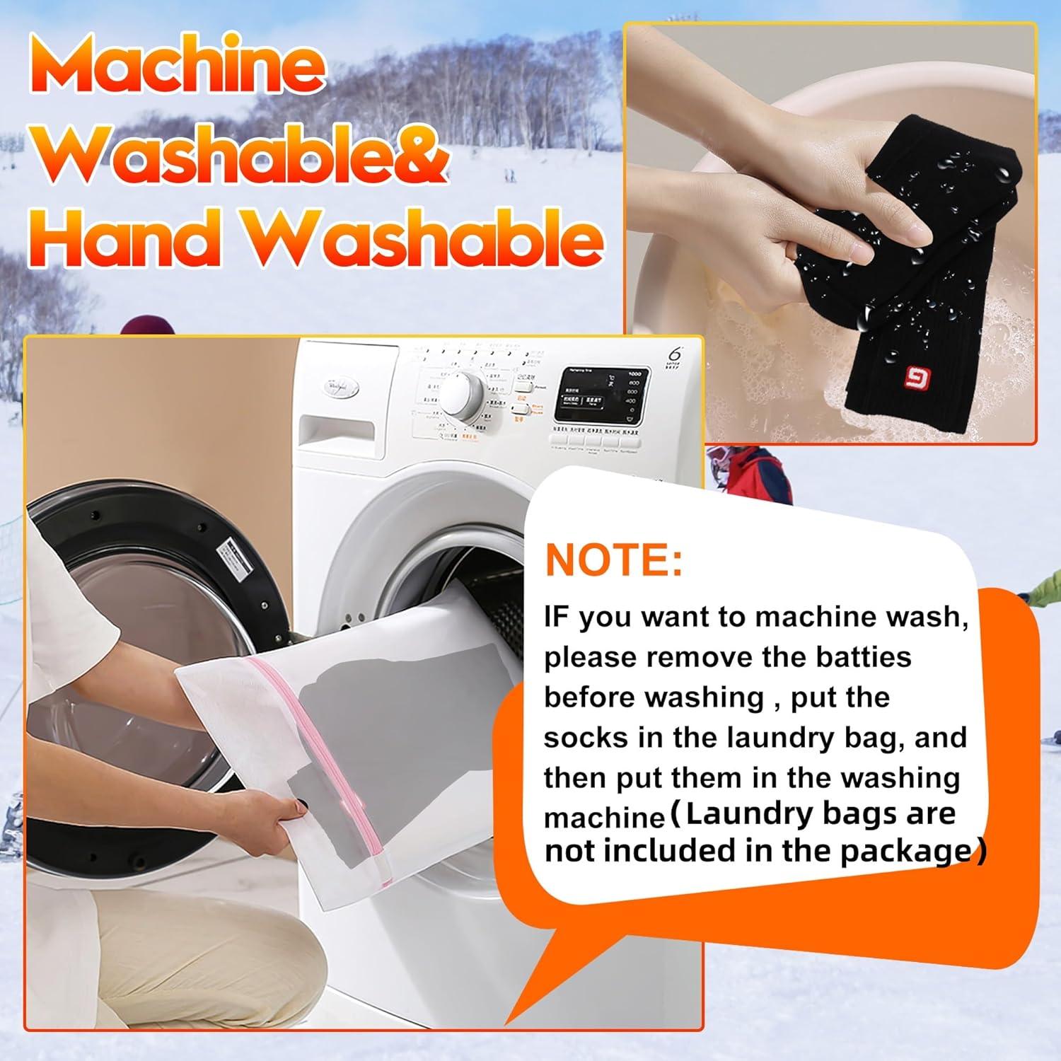 Calcetines Calentados Eléctricos Magnolia Negros Grandes 3.7V