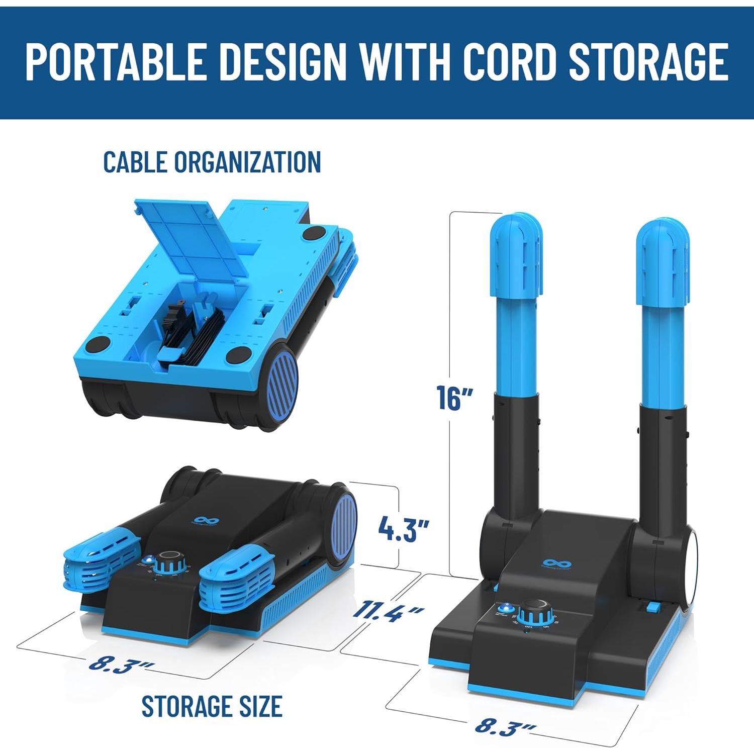 Secador de Botas Plegable Everlasting Comfort 250W 2 Tubos