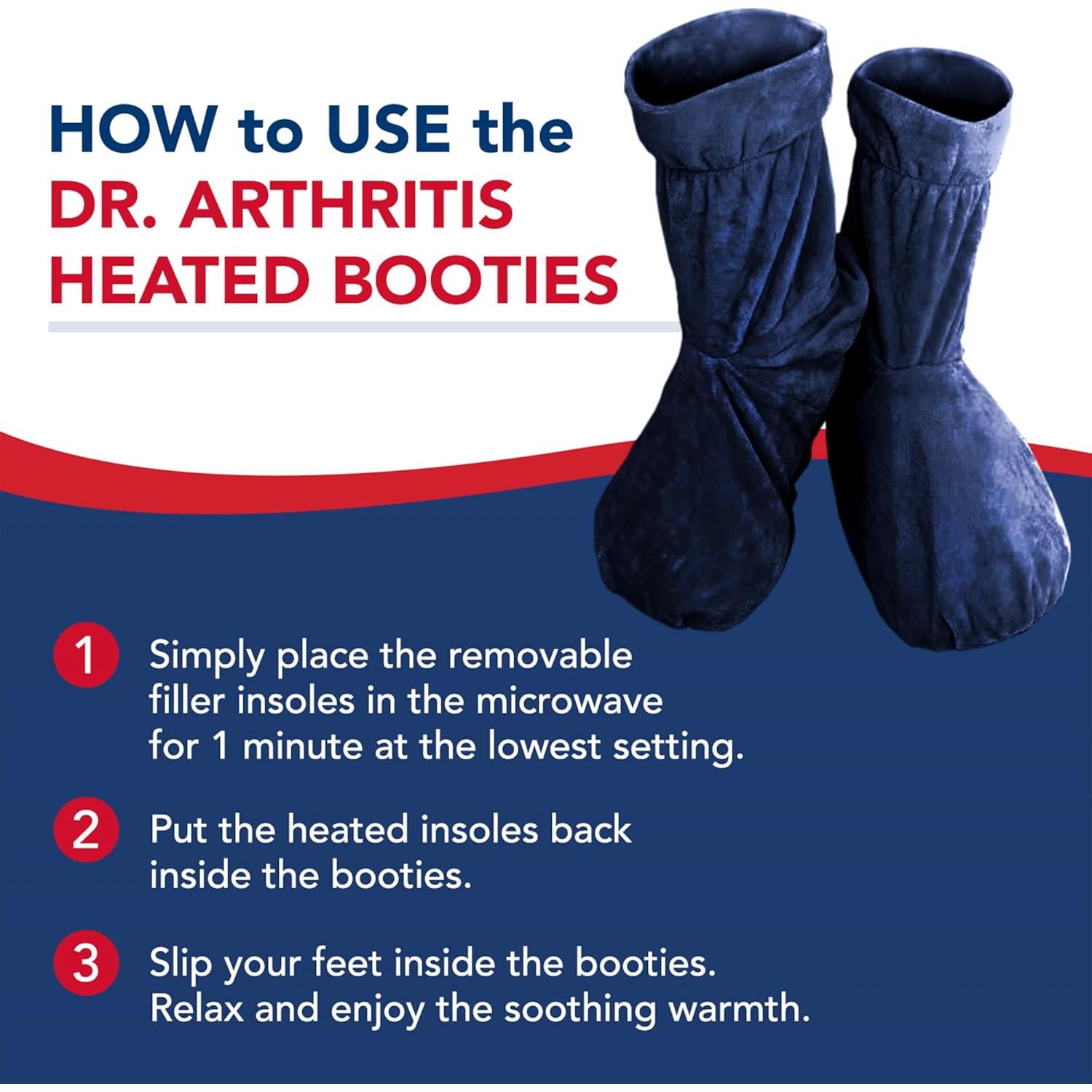 Botas Calentadas Dr. Arthritis para Alivio de Pies y Tobillos