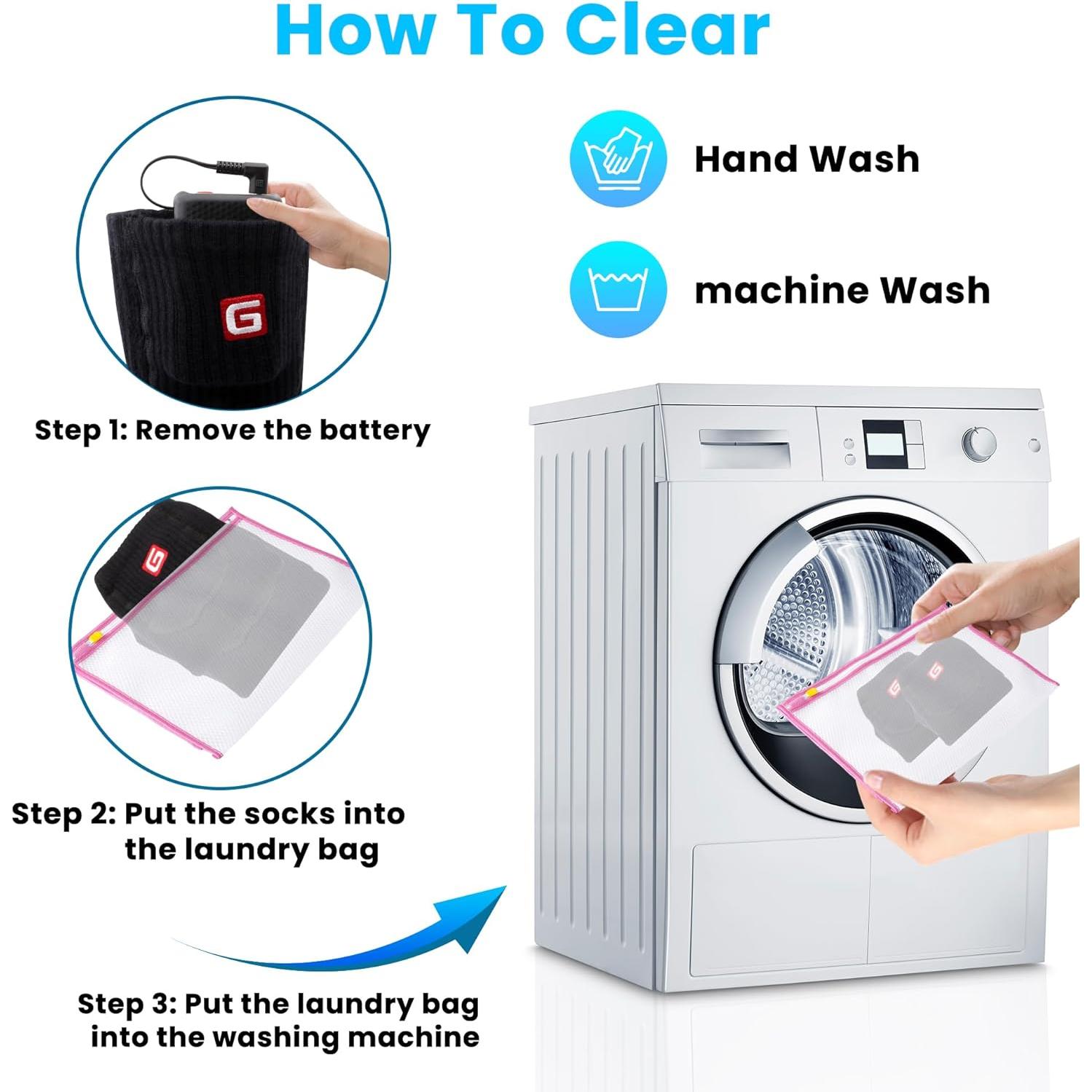 Calcetines Calentados Magnolia 3.7V Negro Mediano Recargables