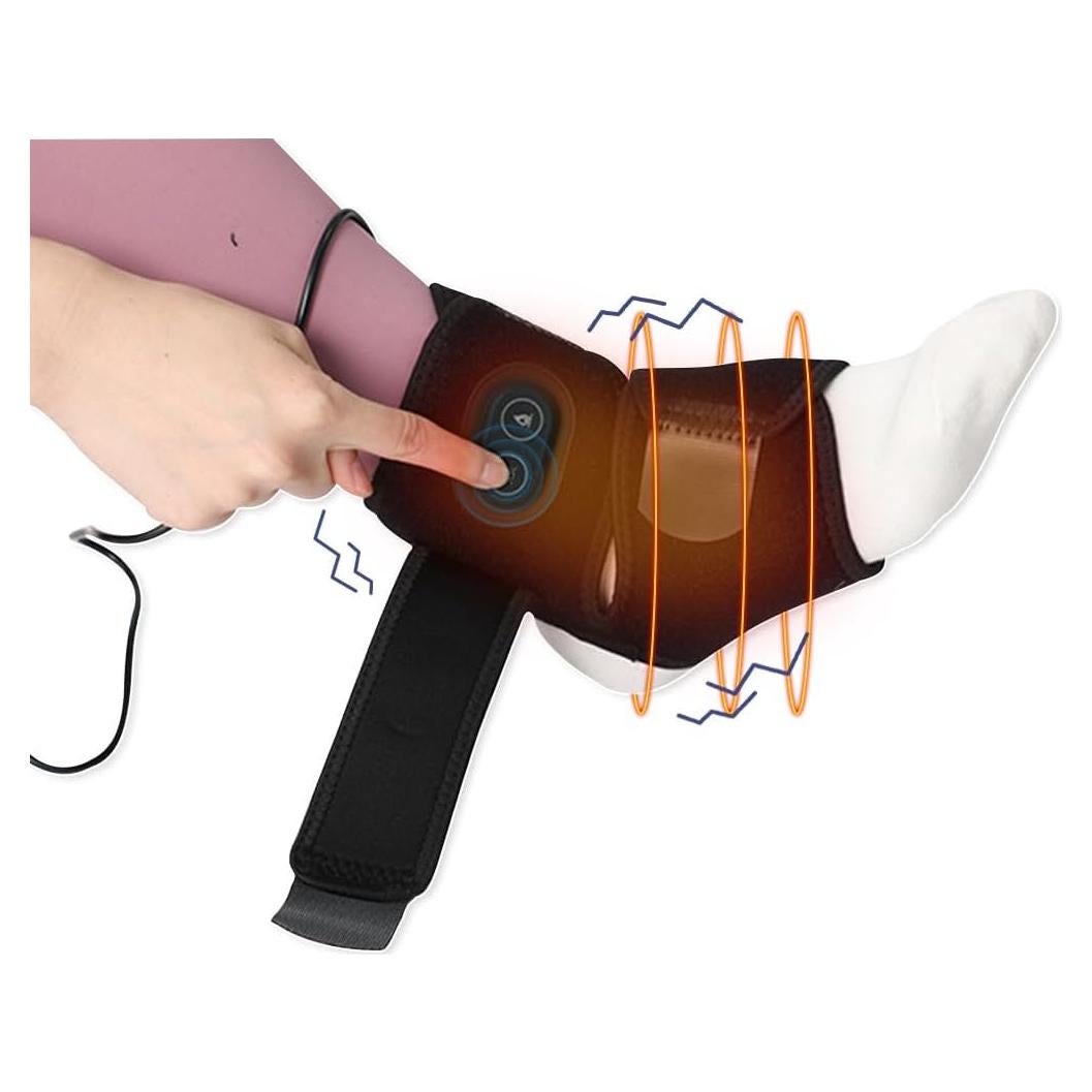 Faja Térmica para Tobillo WOOLALA con Vibración y Calor USB