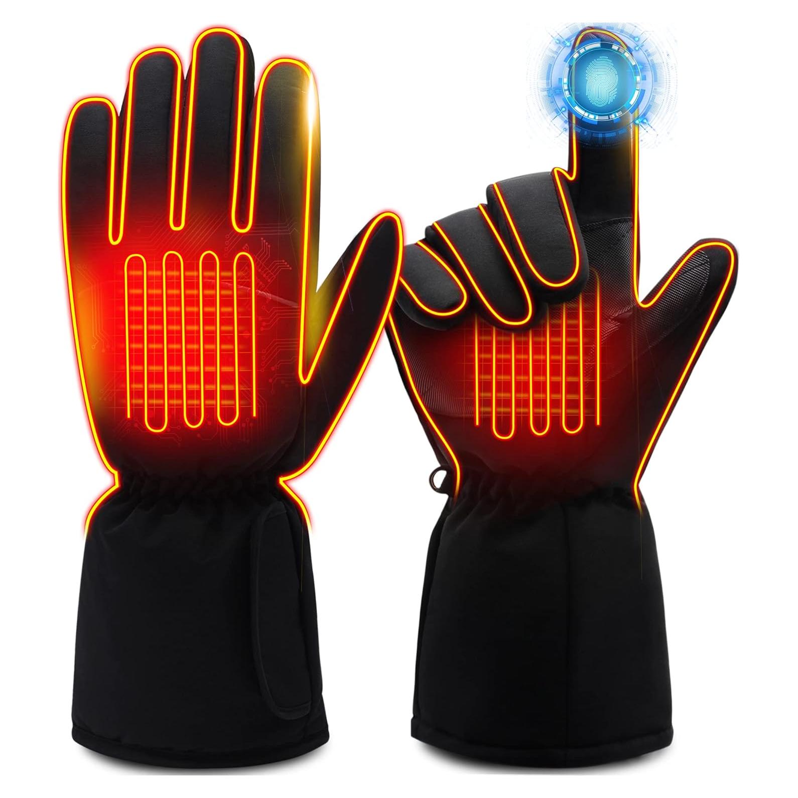 Guantes Calentados Rabbitroom - Impermeables y Táctiles - Grande