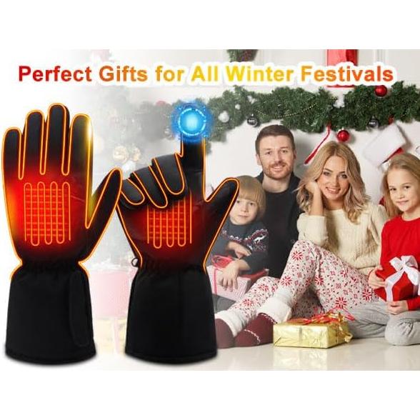 Guantes Calentados Rabbitroom - Impermeables y Táctiles - Grande