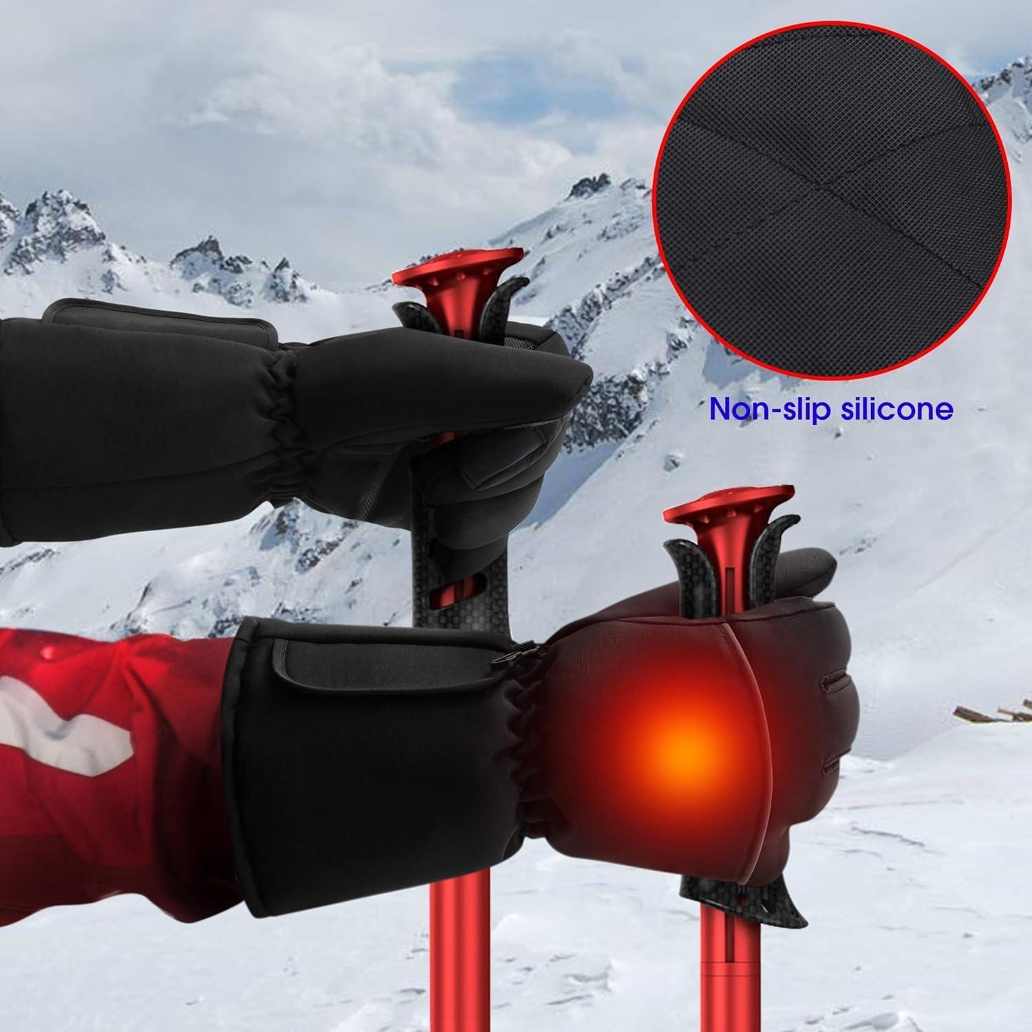 Guantes Calentados Rabbitroom - Impermeables y Táctiles - Grande