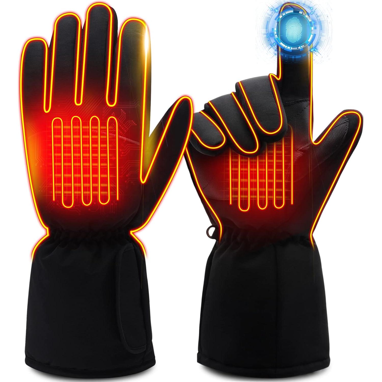 Guantes Calentados Rabbitroom - Impermeables y Táctiles - Grande