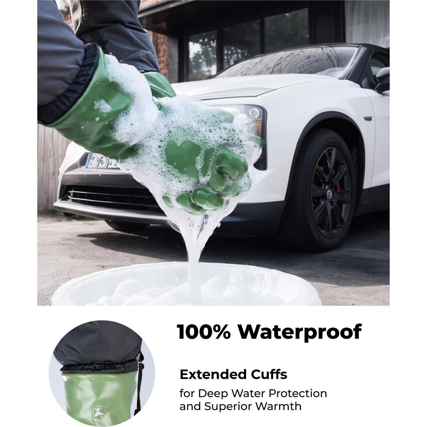 Guantes de Invierno Impermeables Toolant Verde Grande