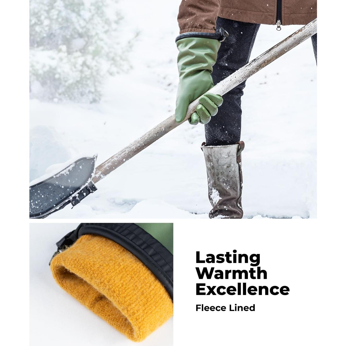 Guantes de Invierno Impermeables Toolant Verde Grande