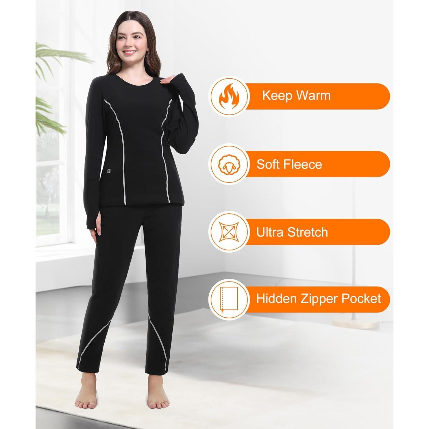 Conjunto Térmico Calentado FERNIDA para Mujeres - Batería Incluida