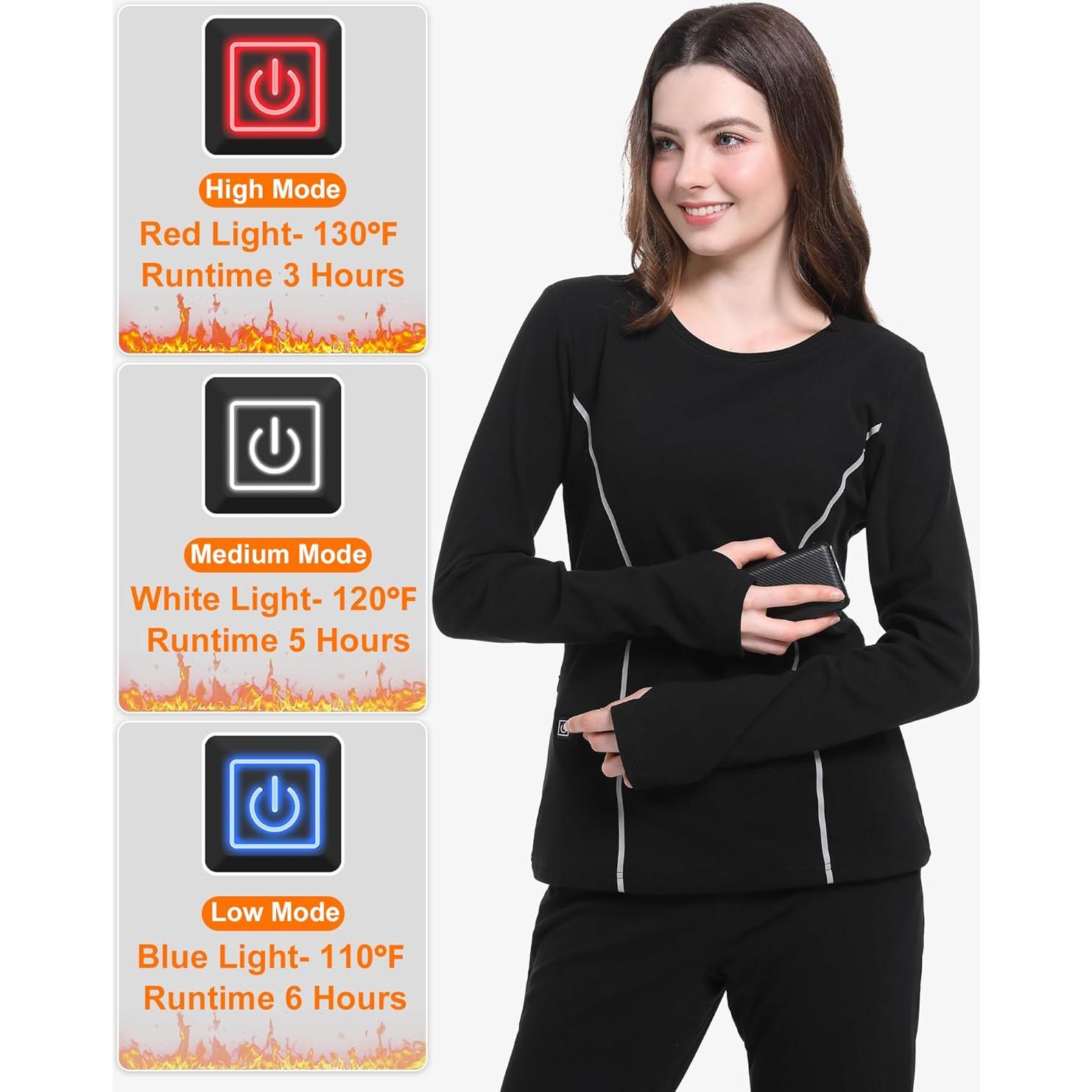 Conjunto Térmico Calentado FERNIDA para Mujeres - Batería Incluida