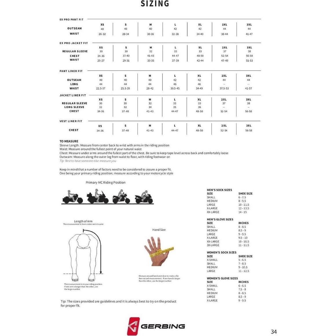 Pantalones de Moto Calentados Gerbing 12V Ex Pro - XS