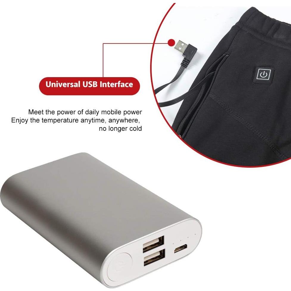 Pantalón Térmico USB Brrnoo Unisex con 3 Niveles de Calor