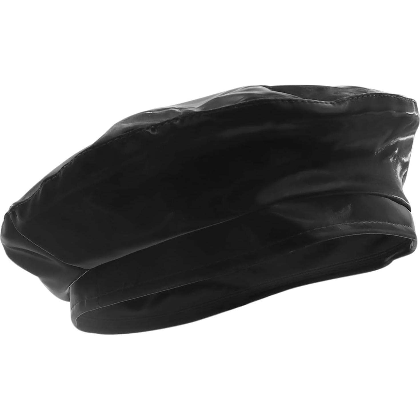 Gorro Beanie Clásico de Cuero PU para Mujeres - Ajustable