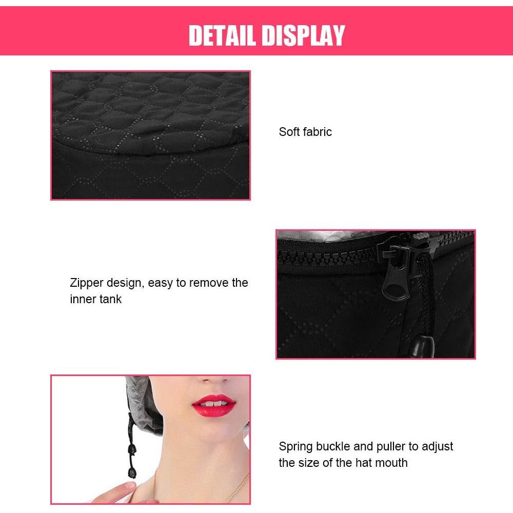 Gorro de Vapor para Cabello Eléctrico 110V con 3 Niveles de Calor