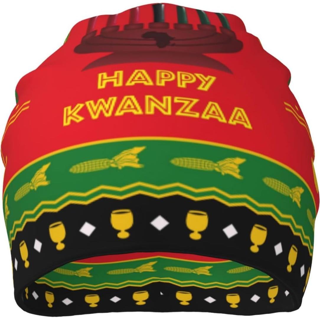 Gorro de Navidad Cristiana XINNGIN Talla Única Feliz Kwanzaa