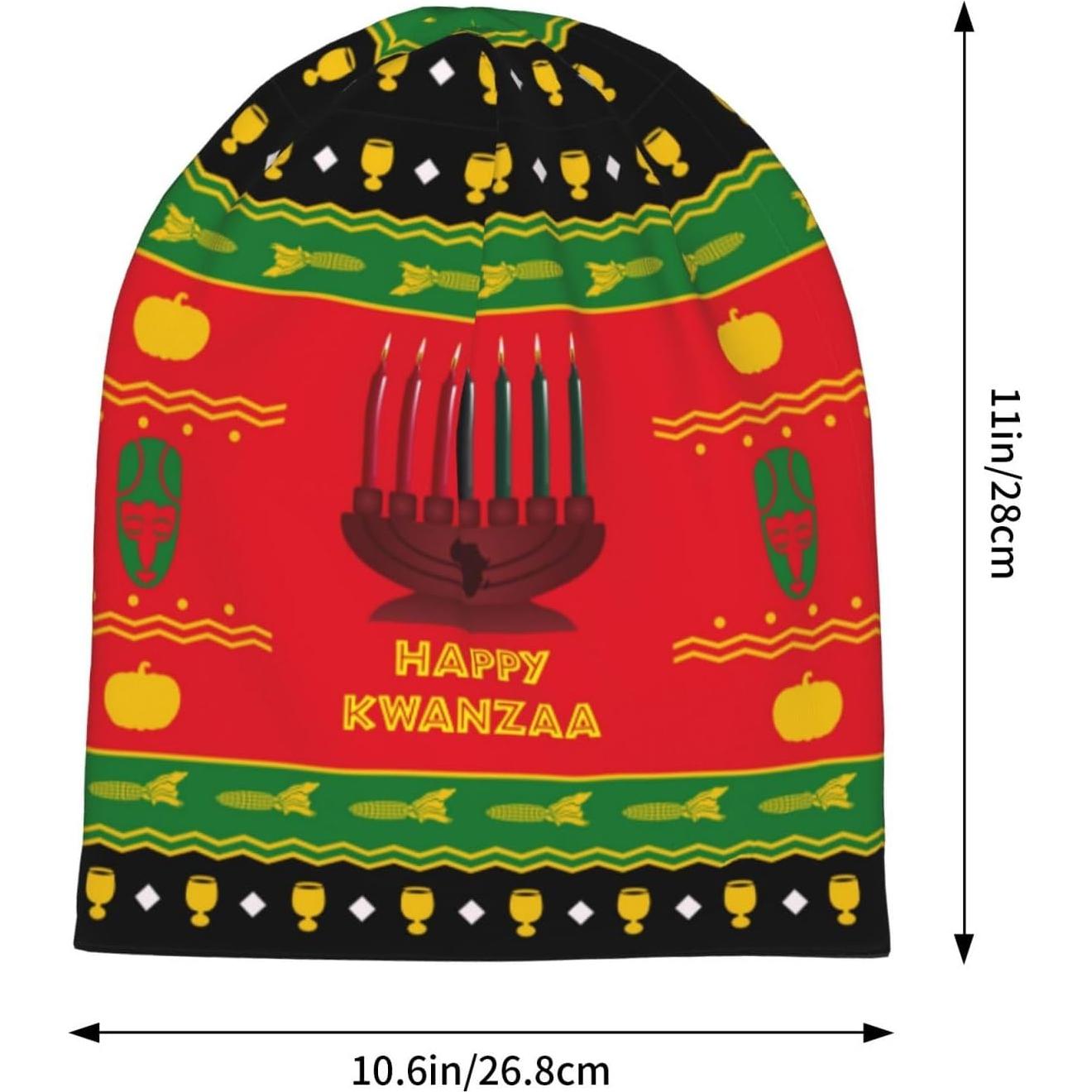 Gorro de Navidad Cristiana XINNGIN Talla Única Feliz Kwanzaa