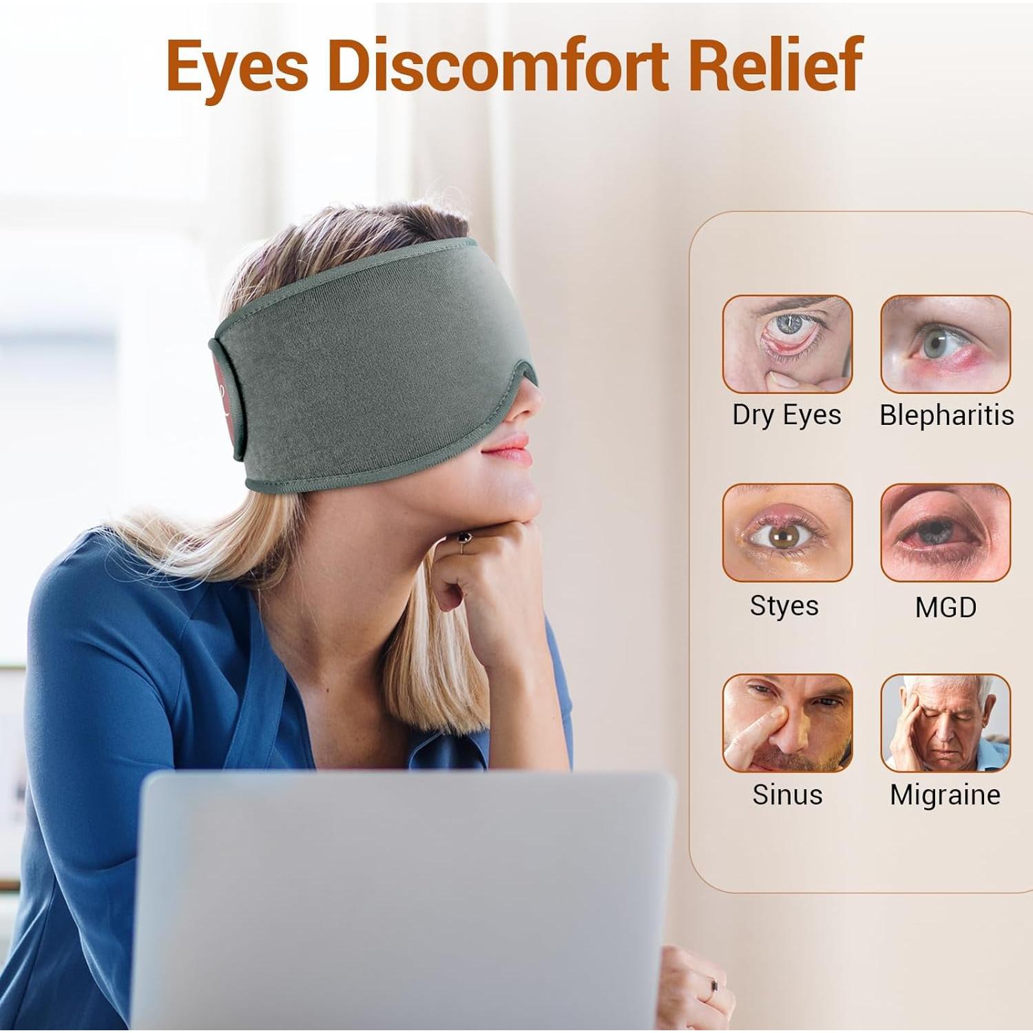 Máscara Térmica Comfytemp para Ojos Secos y Migrañas USB