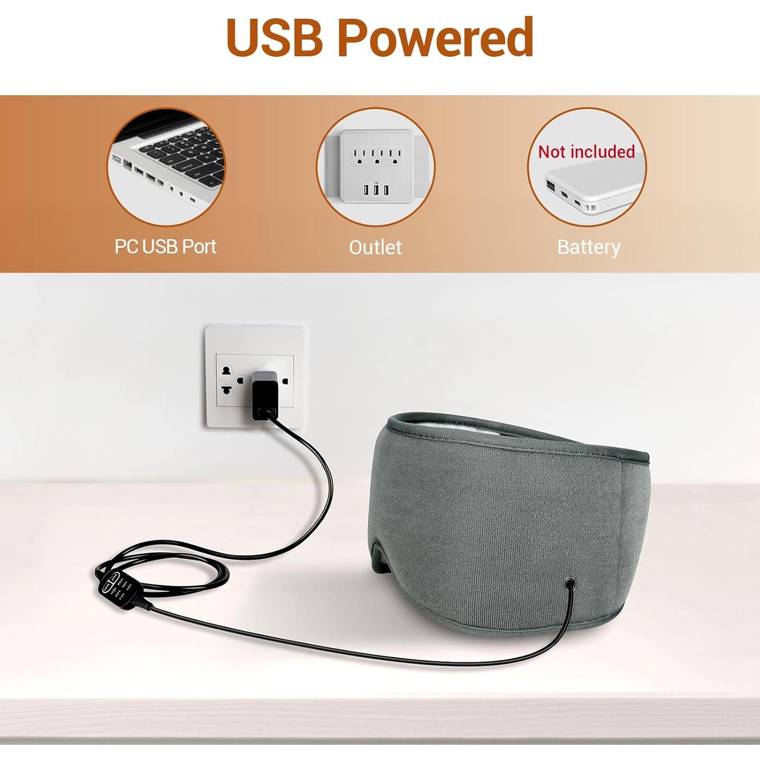 Máscara Térmica Comfytemp para Ojos Secos y Migrañas USB