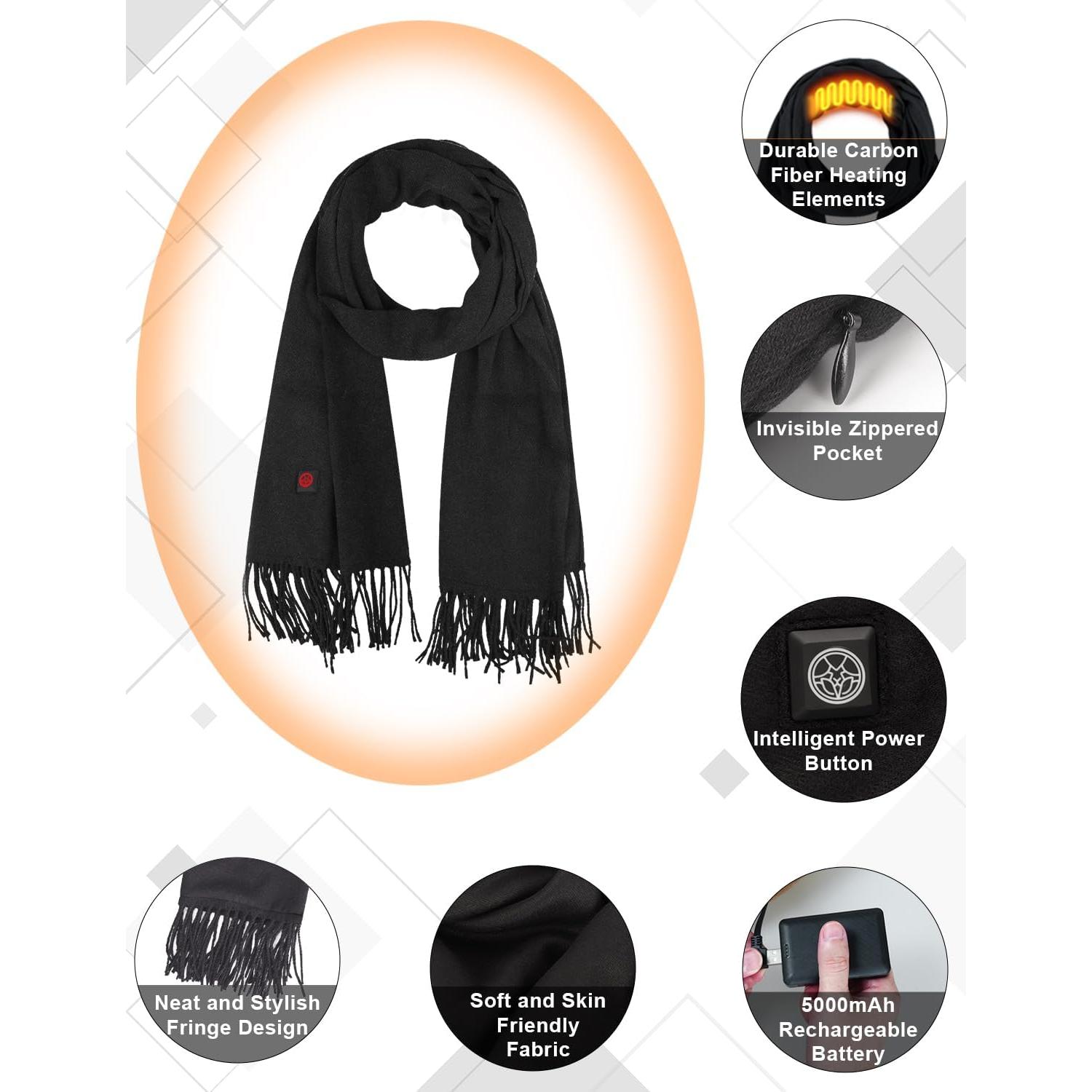Bufanda Térmica Lionrose para Mujeres - Cuello Eléctrico 5000mAh