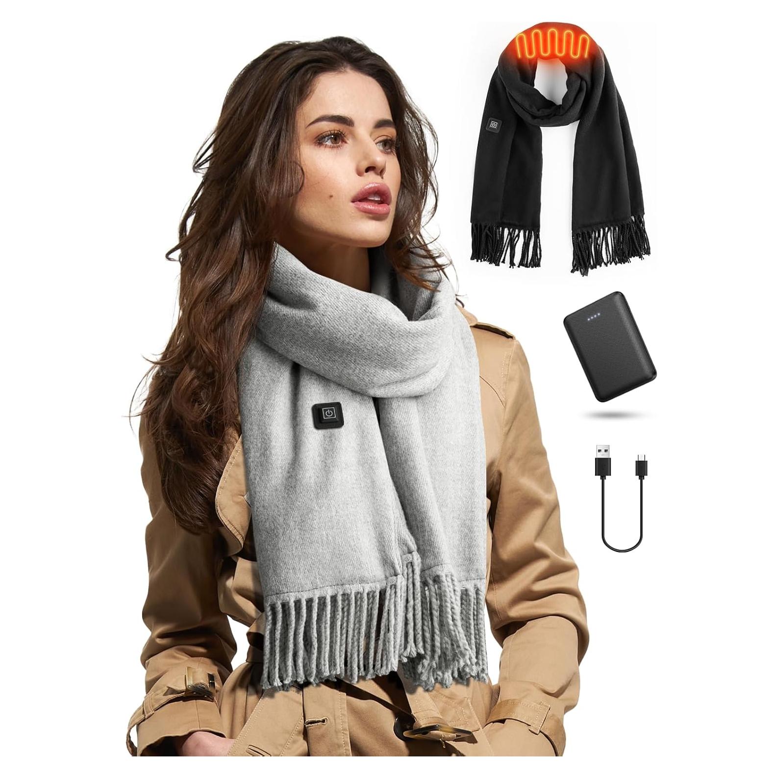 Bufanda Calentada Eventek Rps-008 Unisex Gris 5500mAh