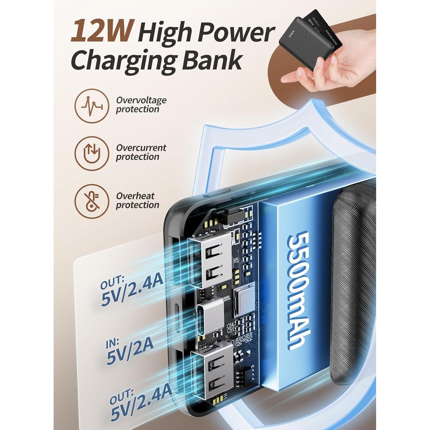 Bufanda Calentada Eventek Rps-008 Unisex Gris 5500mAh