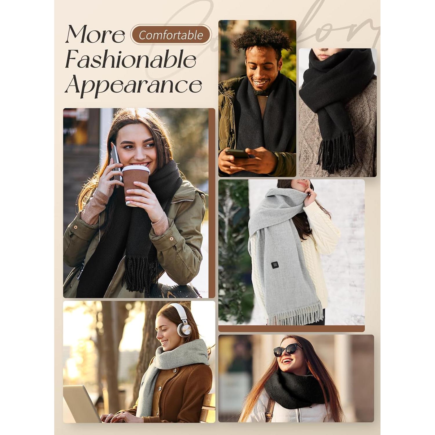 Bufanda Calentada Eventek Rps-008 Unisex Gris 5500mAh