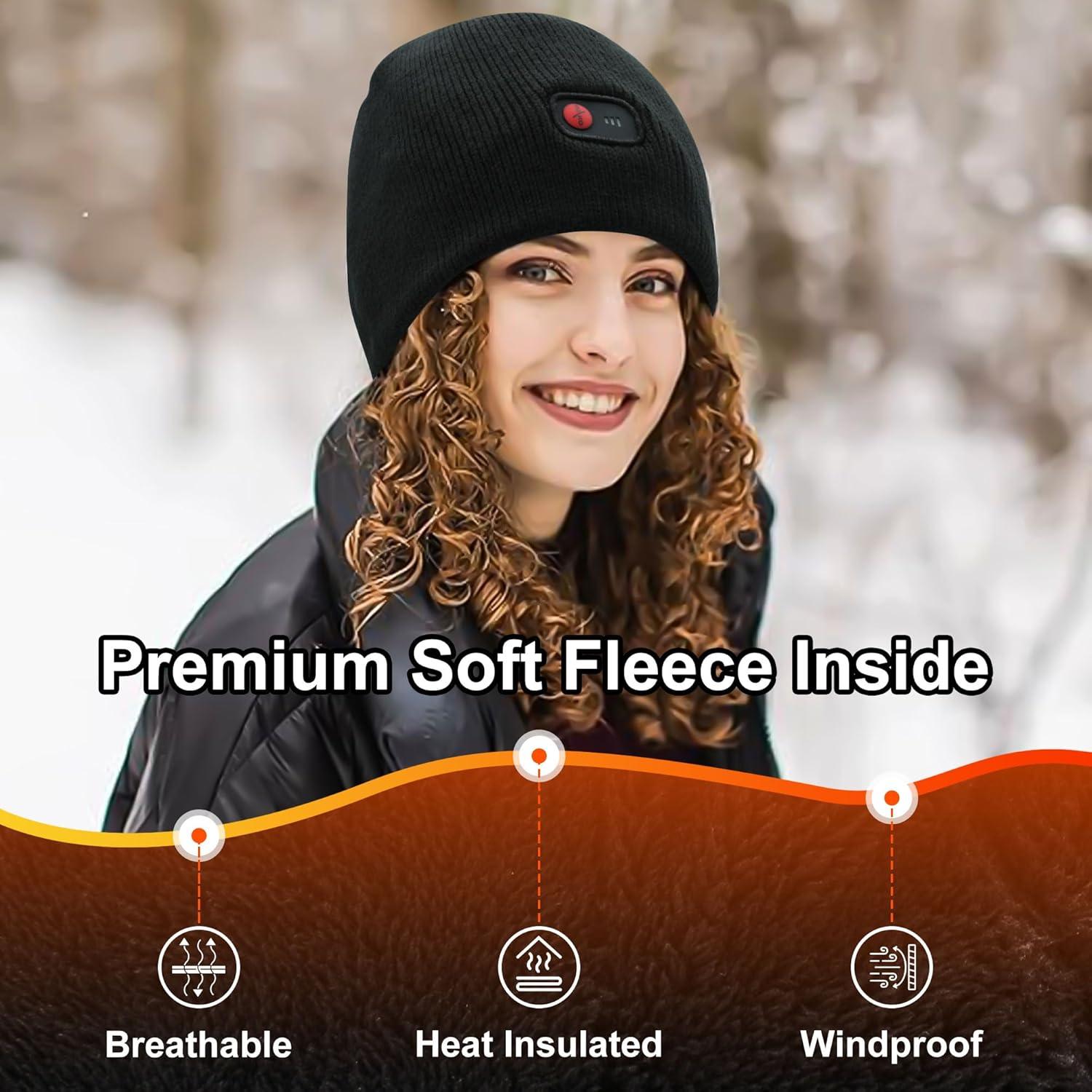 Gorro Calentado Rabbitroom Unisex Recargable para Invierno