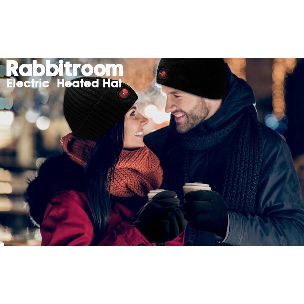 Gorro Calentado Rabbitroom Unisex Recargable para Invierno