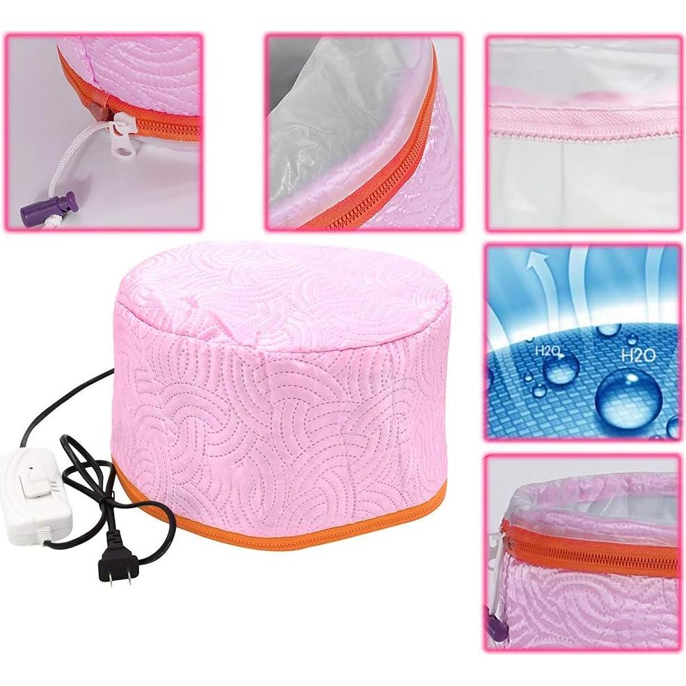 Gorro Térmico Eléctrico para Cuidado del Cabello Rojo 110V