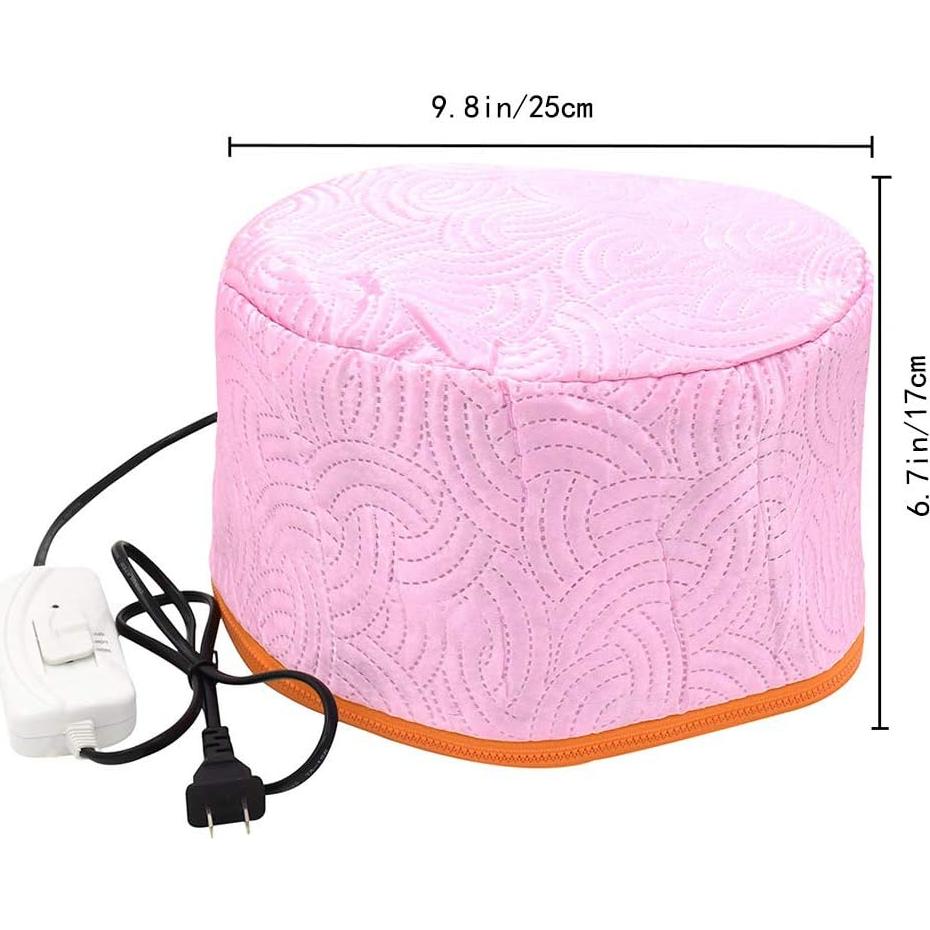 Gorro Térmico Eléctrico para Cuidado del Cabello Rojo 110V
