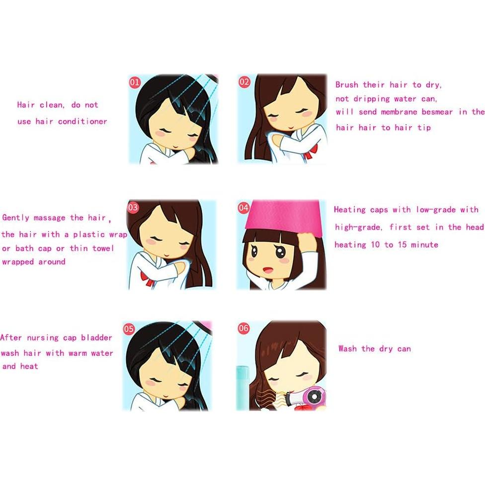 Gorro Térmico Eléctrico para Cuidado del Cabello Rojo 110V