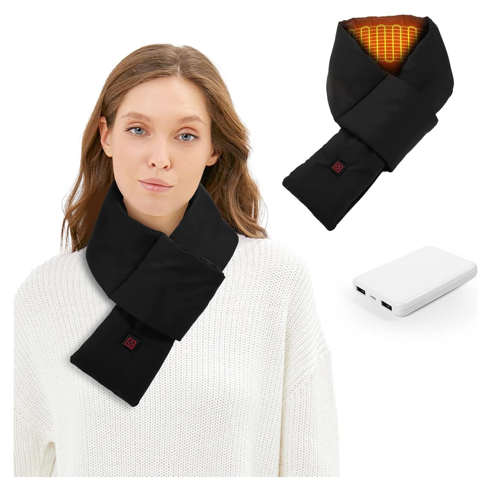 Bufanda Calentada Joytek 2024 Negra 5000mAh 3 Temperaturas