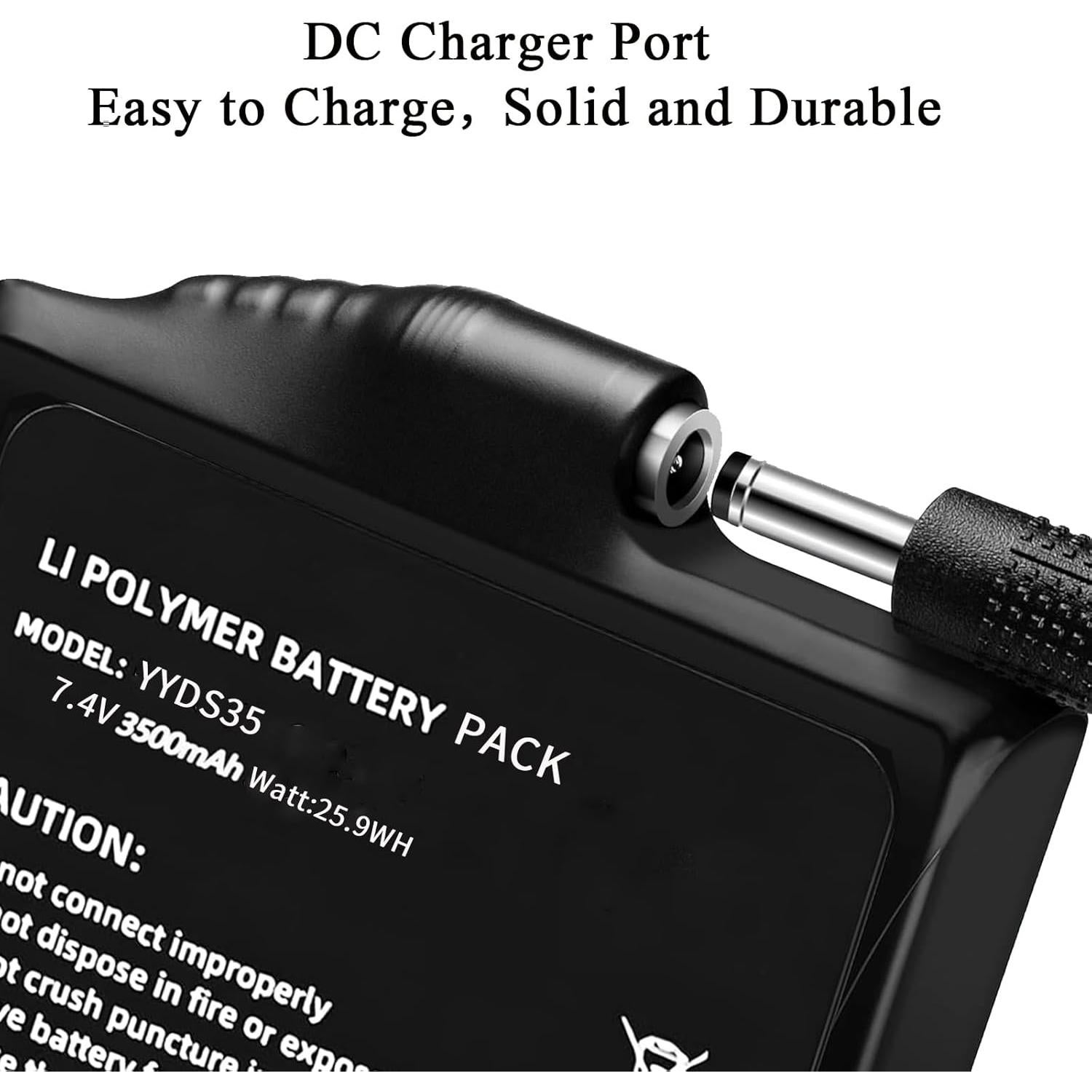 Baterías recargables VVHOOY 7.4V 3500mAh para guantes y calcetines