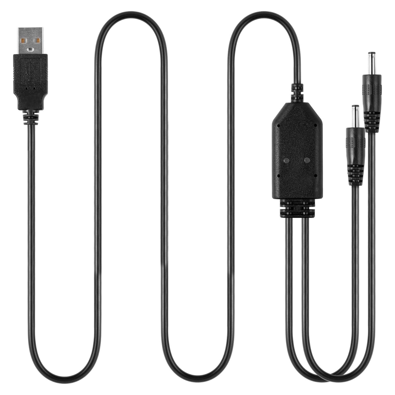 Cable de Carga USB Doble Puerto LUWATT para Guantes Calefaccionados