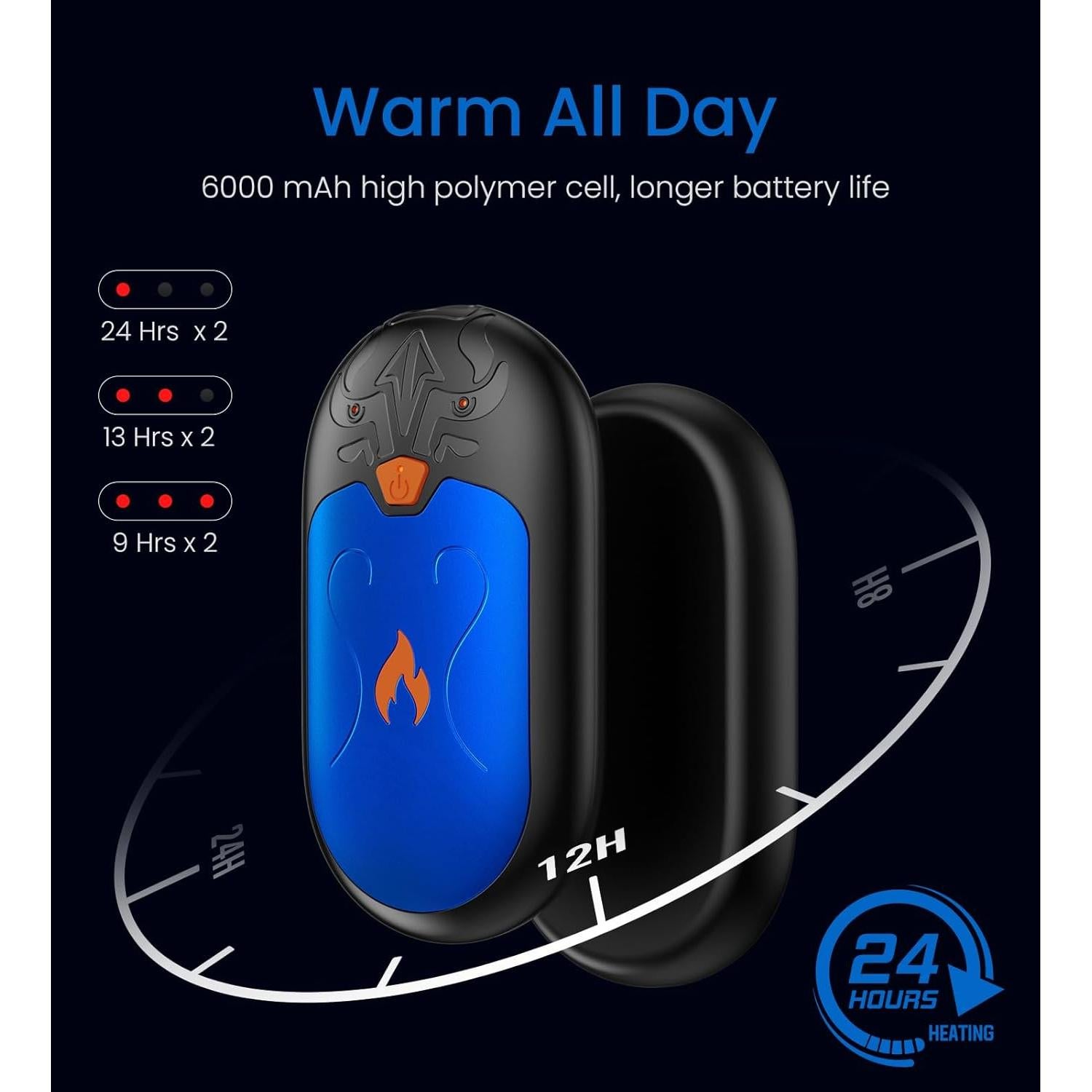 Calentadores de Manos Recargables HAWANA TT-09, 24h Calor