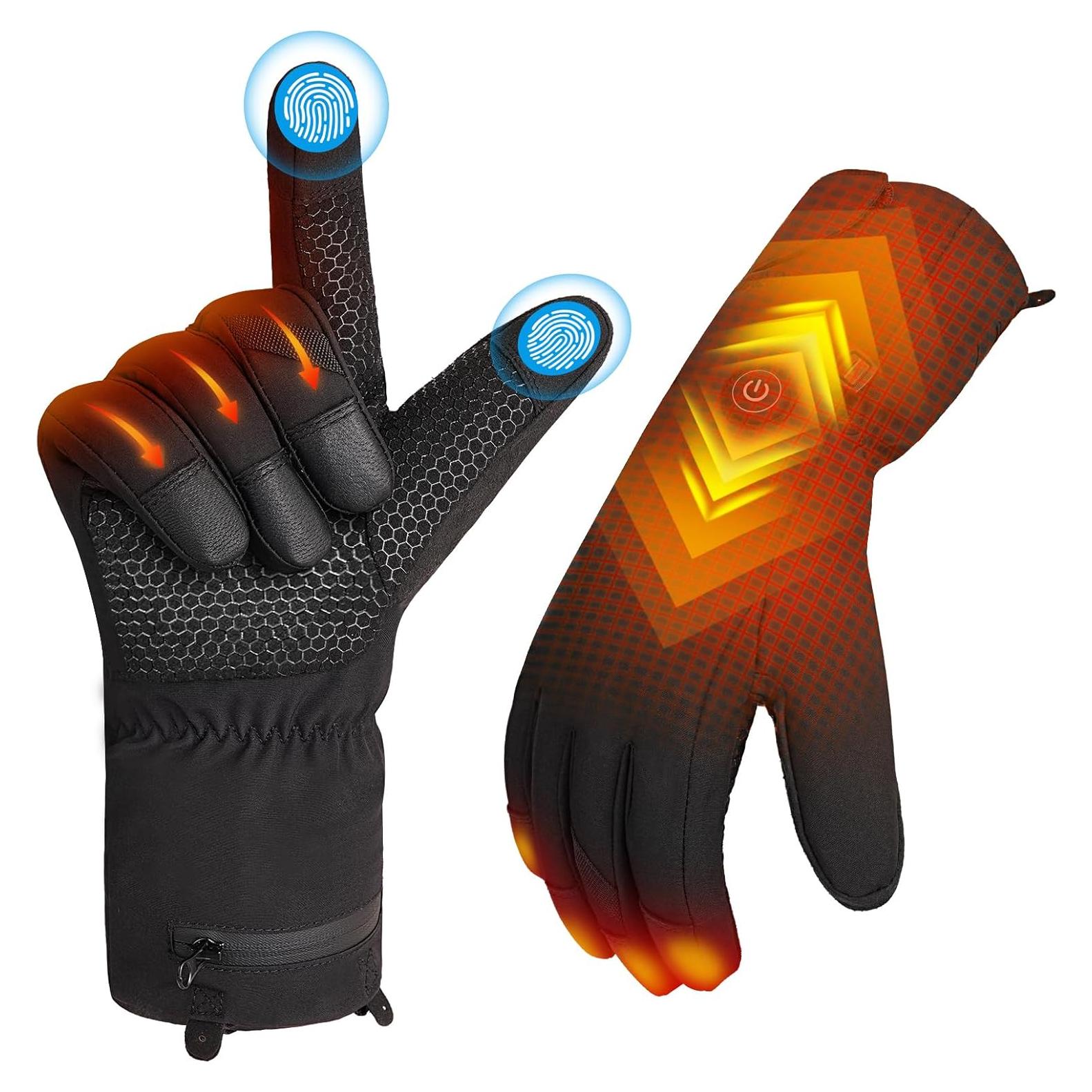Guantes Calentados Hinsole Unisex Táctiles 7.4V 8.5h Calidez