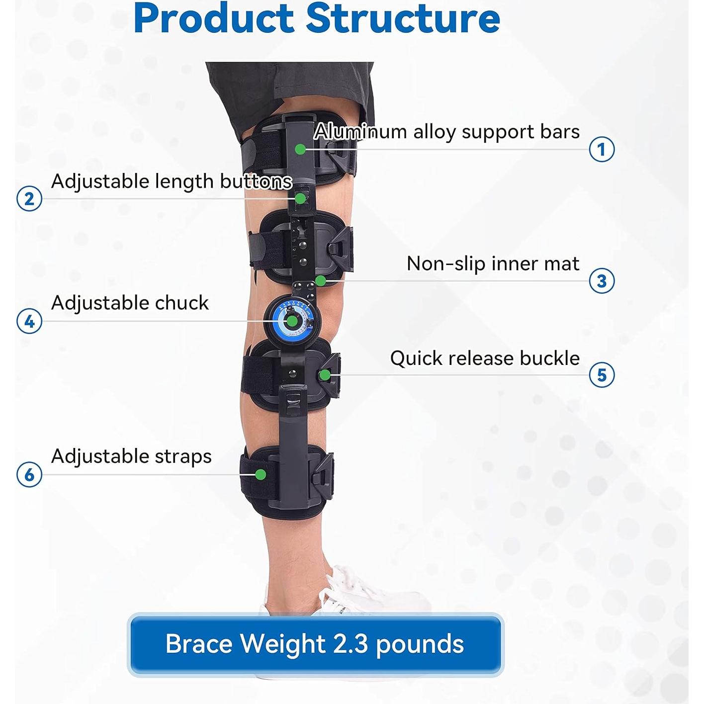 Férula de Rodilla ROM Orthomen Articulada Ajustable 1 Cuenta