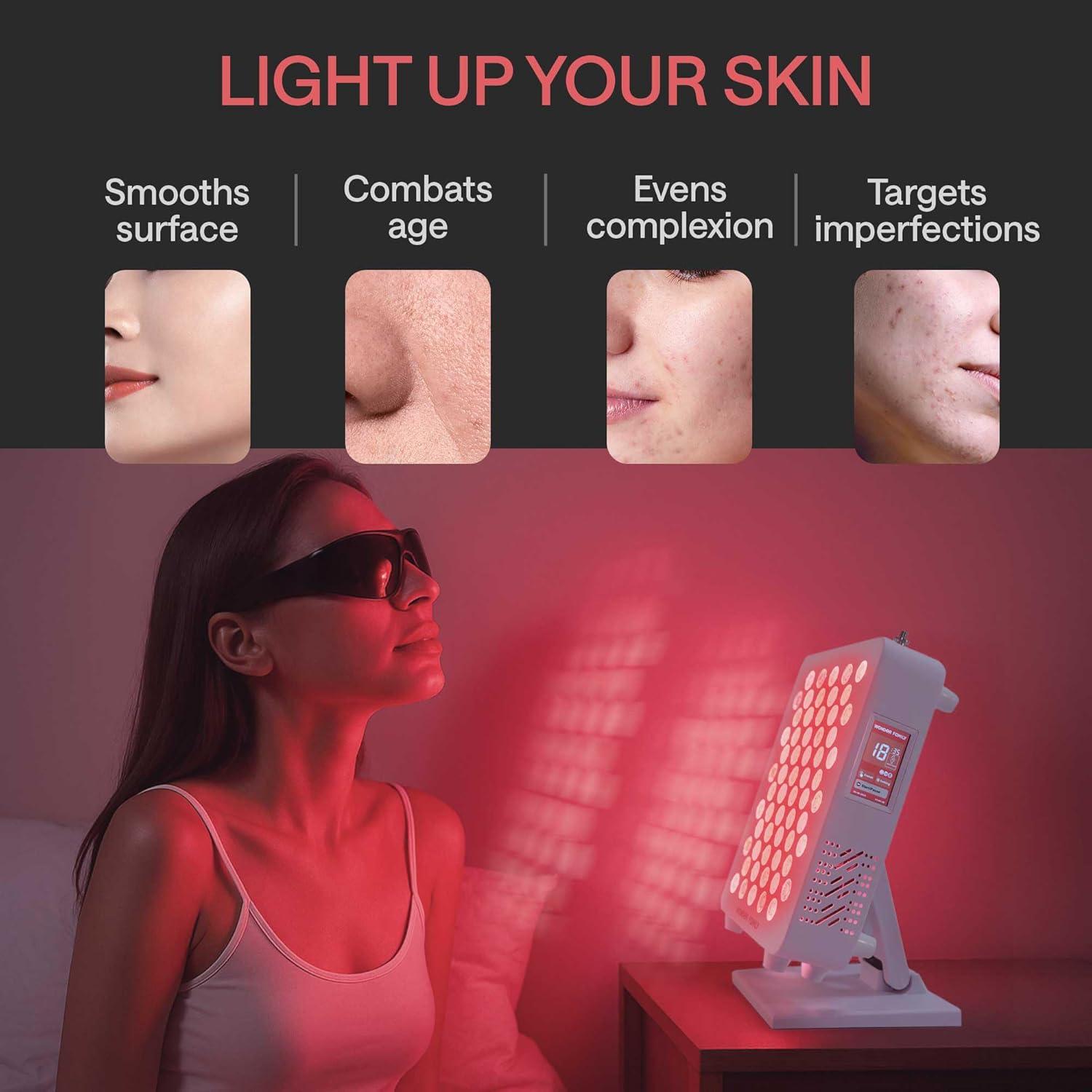 Panel de Terapia de Luz Roja Wonder Family RL60S - 5 Longitudes de Onda