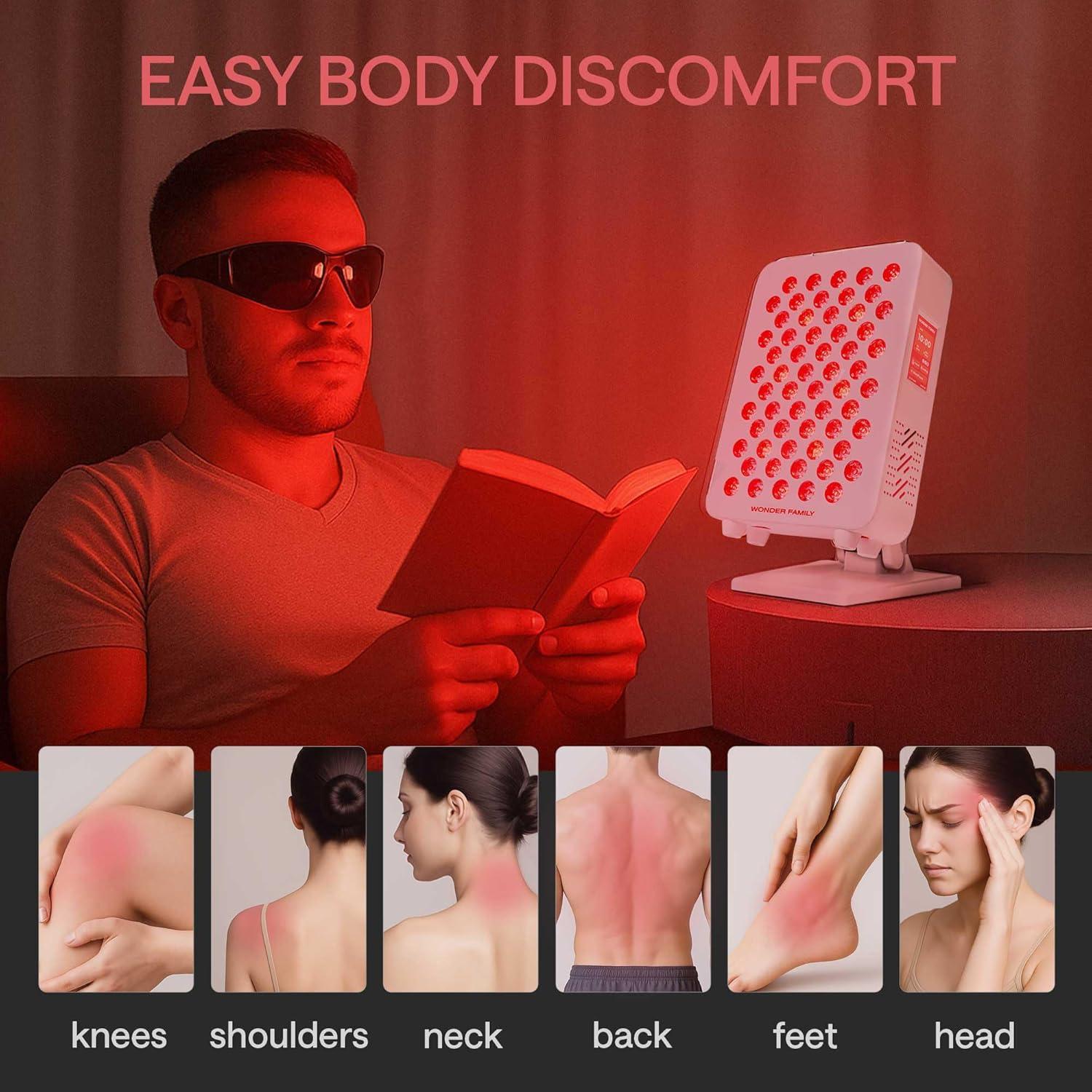 Panel de Terapia de Luz Roja Wonder Family RL60S - 5 Longitudes de Onda