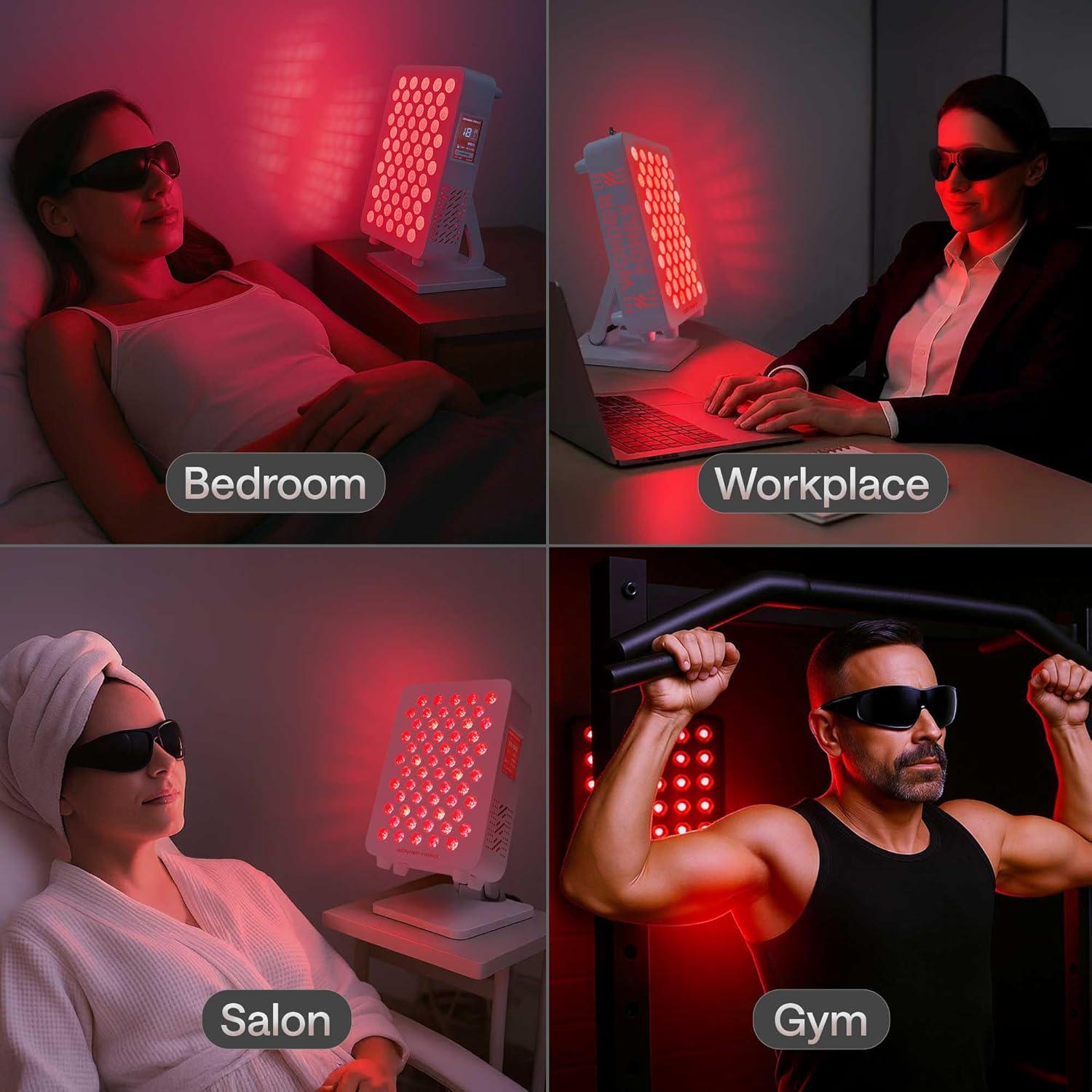 Panel de Terapia de Luz Roja Wonder Family RL60S - 5 Longitudes de Onda