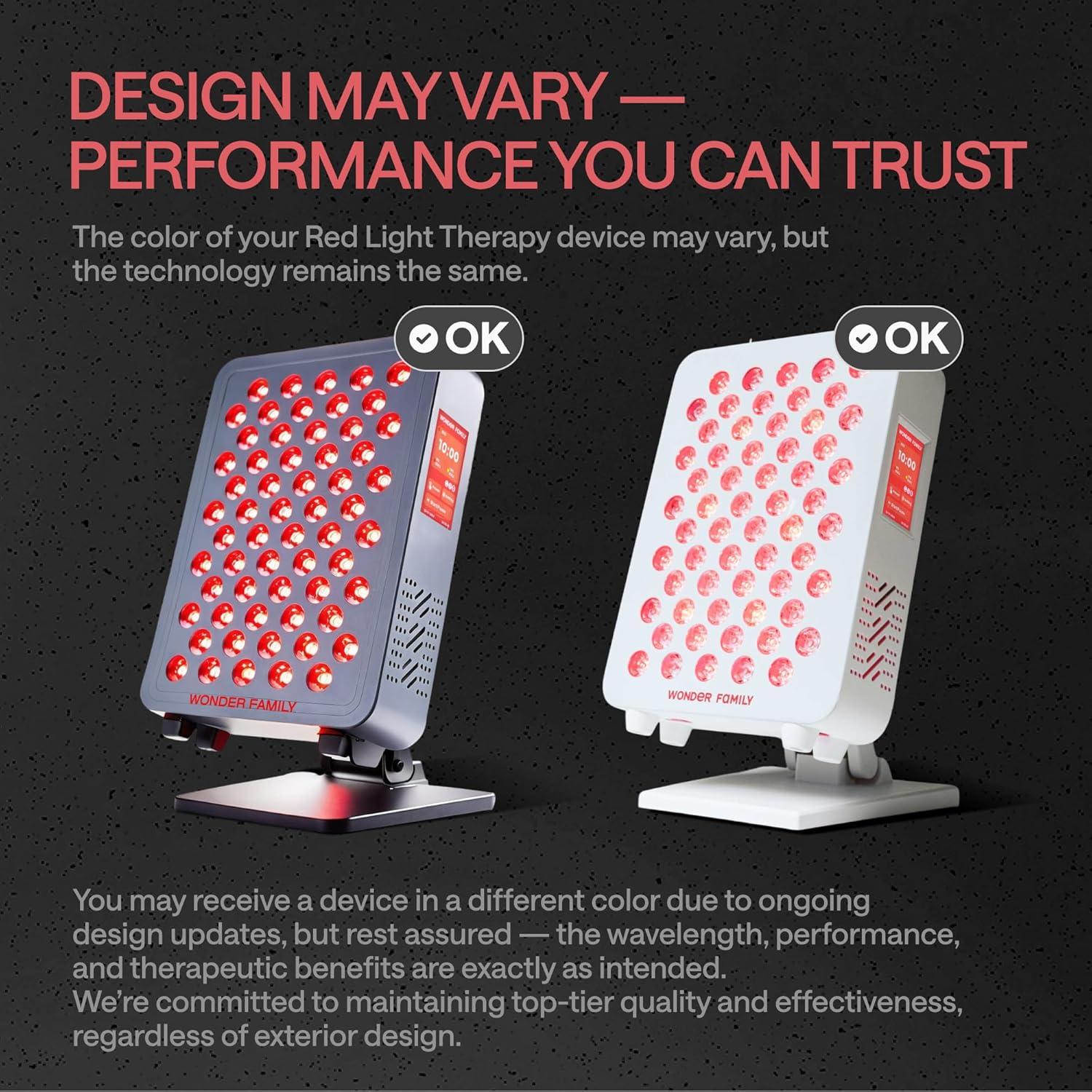 Panel de Terapia de Luz Roja Wonder Family RL60S - 5 Longitudes de Onda