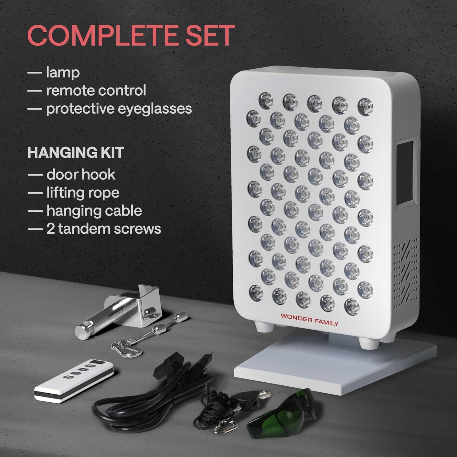 Panel de Terapia de Luz Roja Wonder Family RL60S - 5 Longitudes de Onda