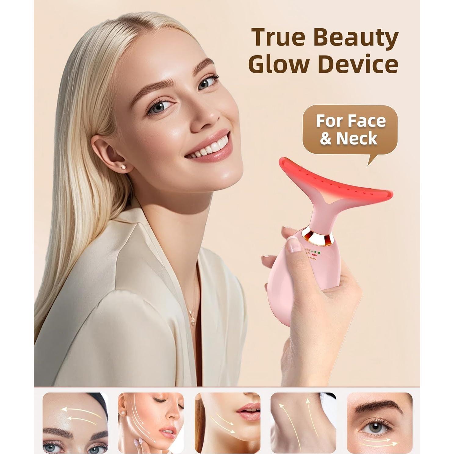 Masajeador Facial ELISHINE 7 Colores Terapia de Luz Reafirmante