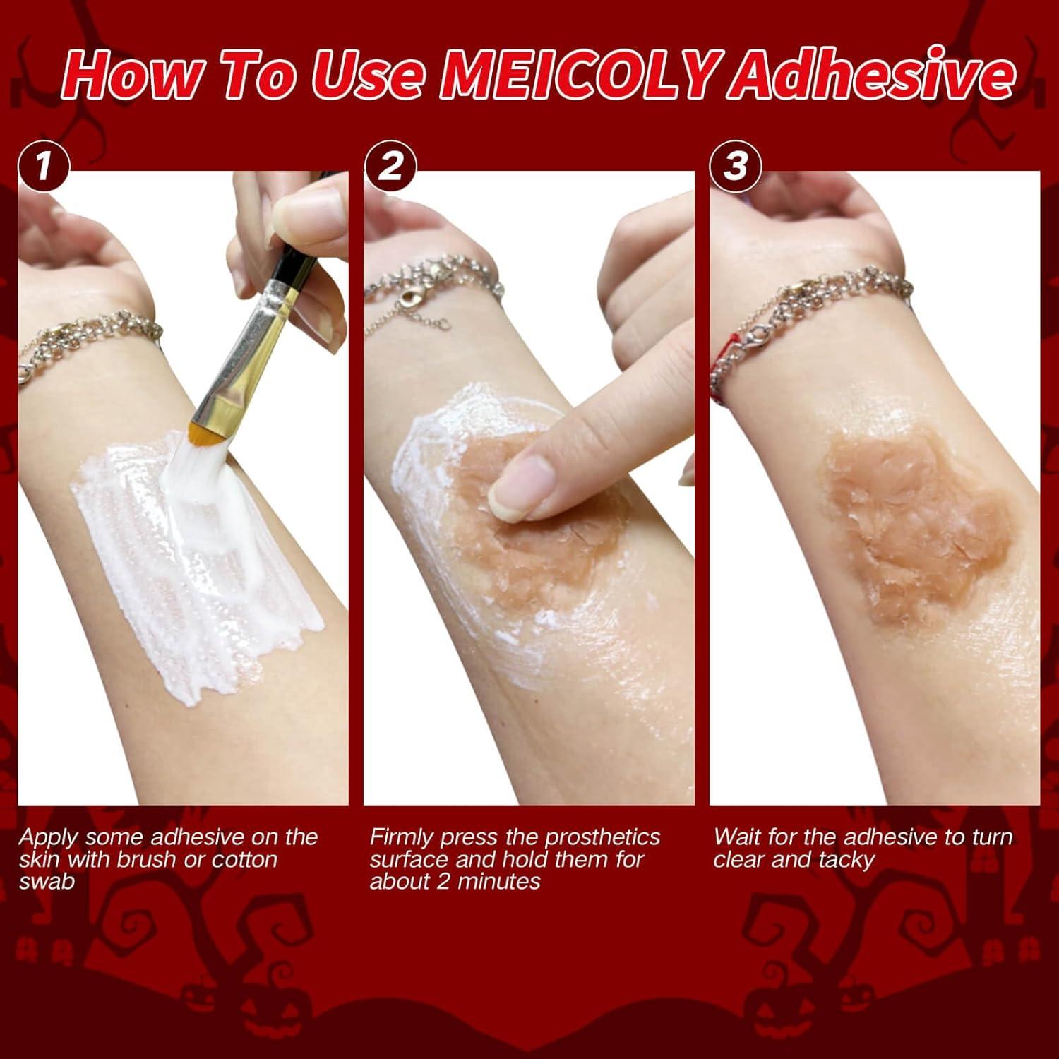 Kit de Maquillaje Efectos Especiales MEICOLY 7 Piezas Halloween