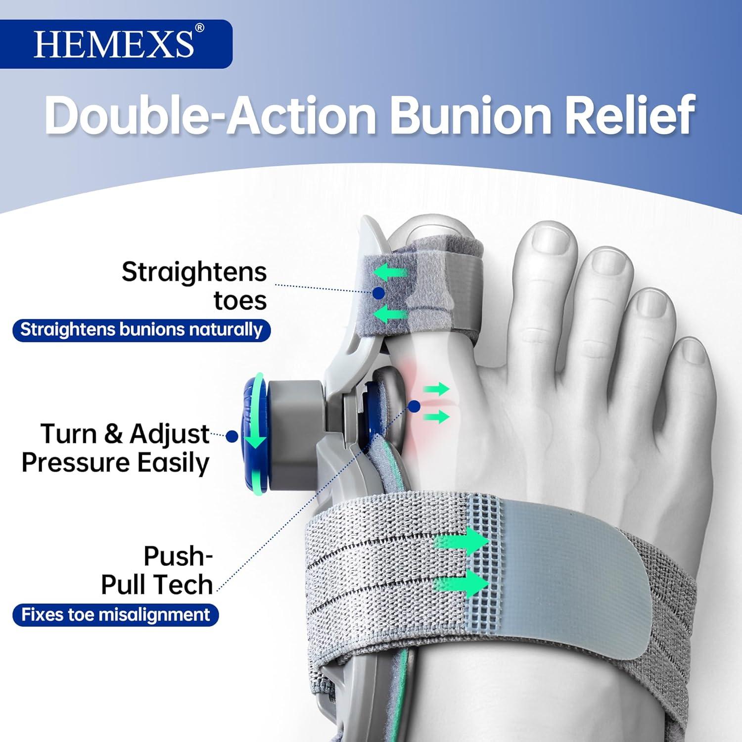 Corrector de Juanetes Hemexs KY-BC-01 Ajustable para Dedo Gordo