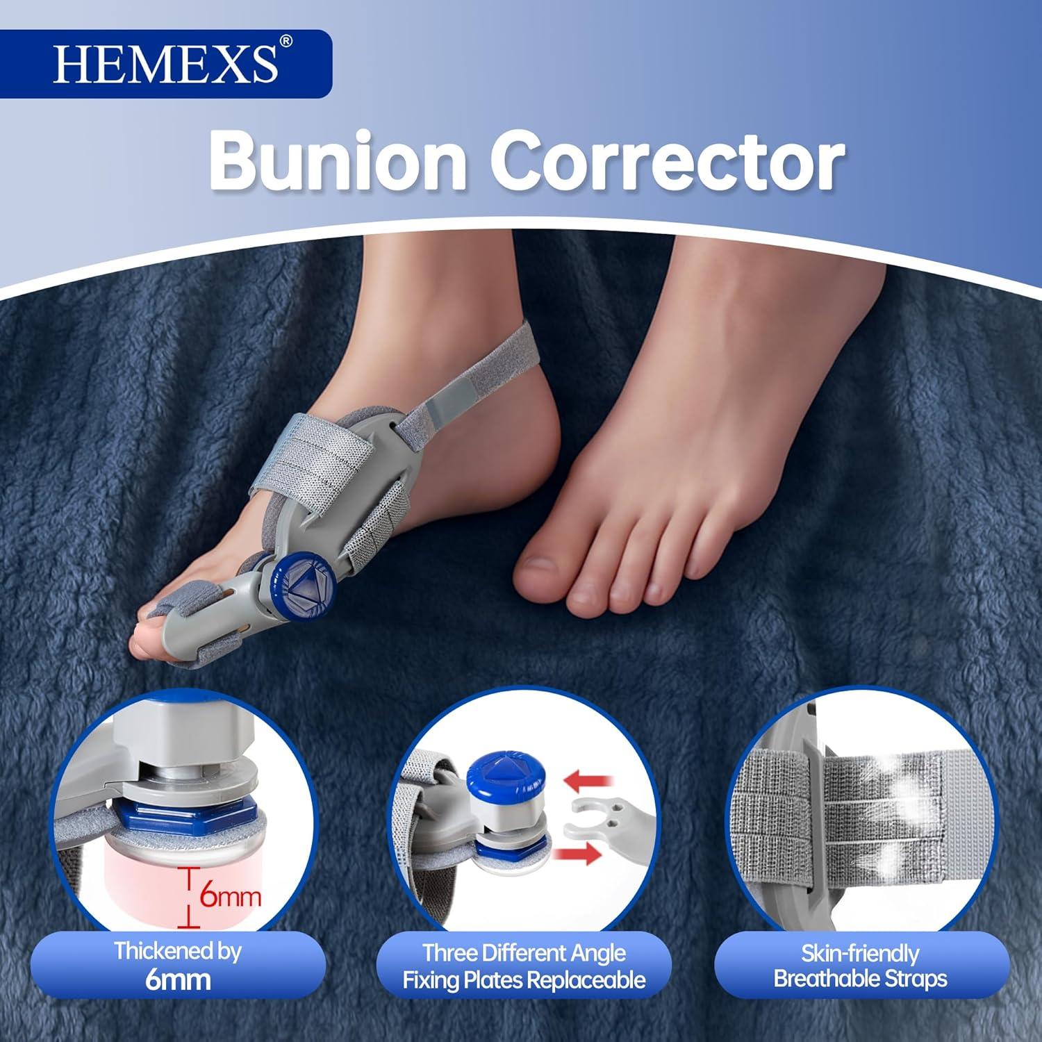 Corrector de Juanetes Hemexs KY-BC-01 Ajustable para Dedo Gordo